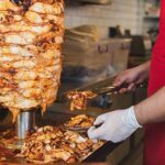 Chef,Preparing,And,Making,Traditional,Turkish,Doner,Kebab,Meat.,Shawarma