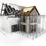 Как построить дом в Севастополе без стресса и переплат? 3d-house-with-scaffolding_1048-4702